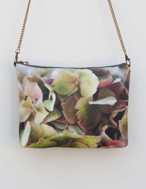 Bolso loneta bandolera hortensia detalle unikkocomplementos